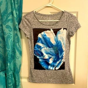Express Floral Design T-Shirt